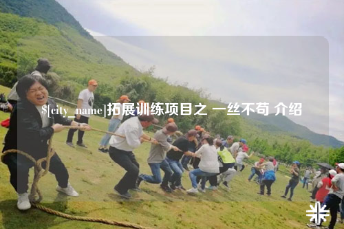 九江拓展训练项目之 一丝不苟 介绍